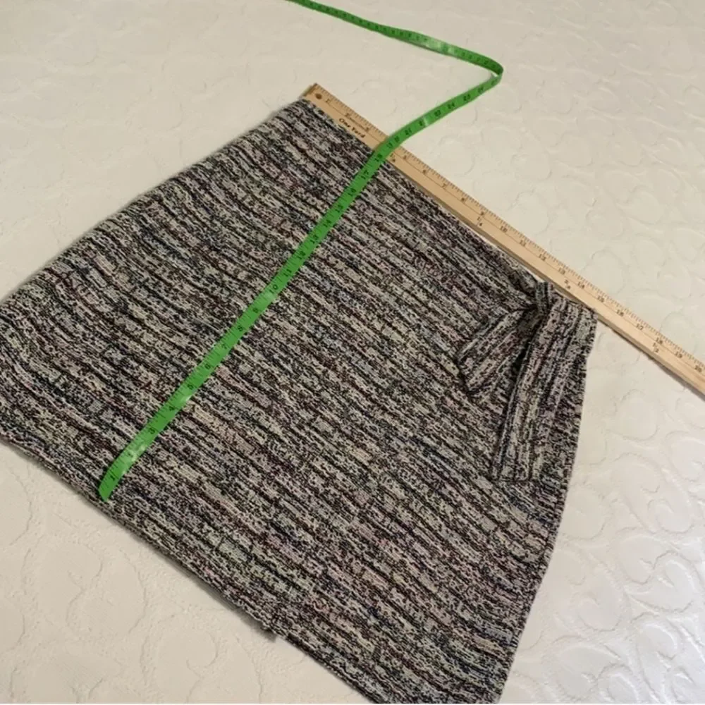 Loft Above the Knee Textured Multicolored Pull-on Skirt Women Size S - Picture 5 of 7
